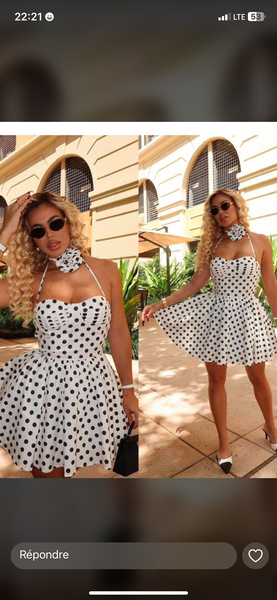 Robe d'été à pois