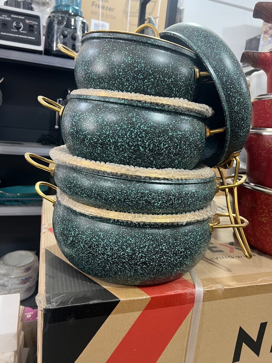 09pc granite cooking pot 1100