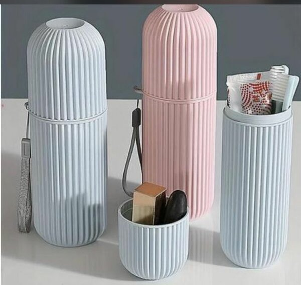 Toothbrush and paste holder