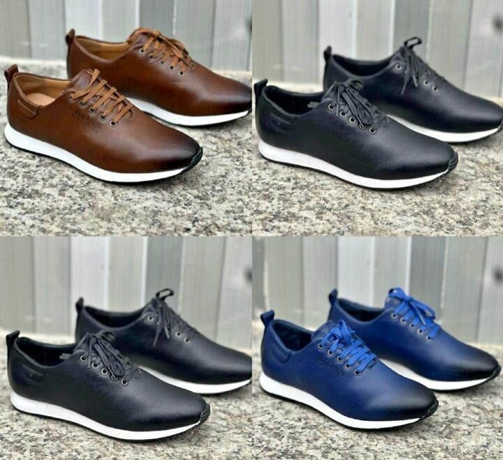 Chaussures décontractées en cuir