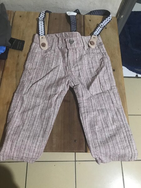 Pantalon à bretelles pour garçons