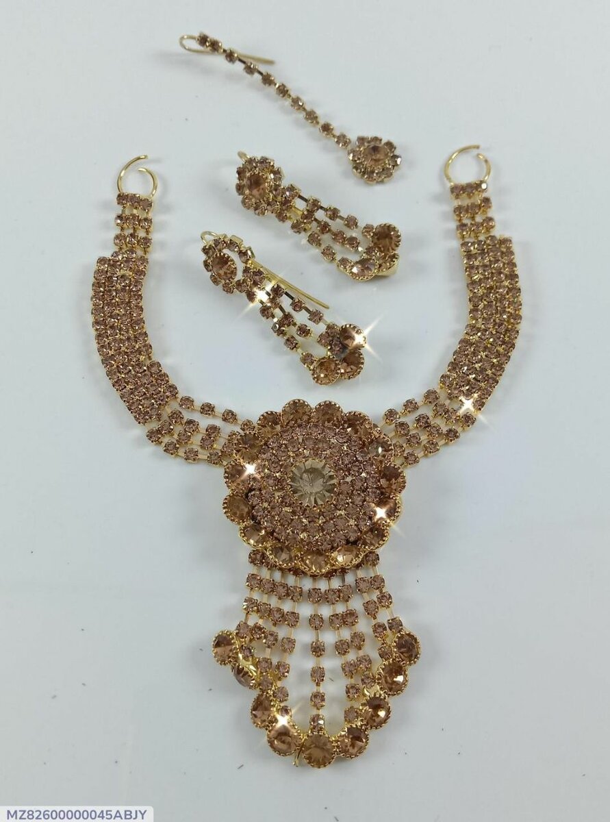 Golden Multi-Layered 3 Pcs Necklace Set