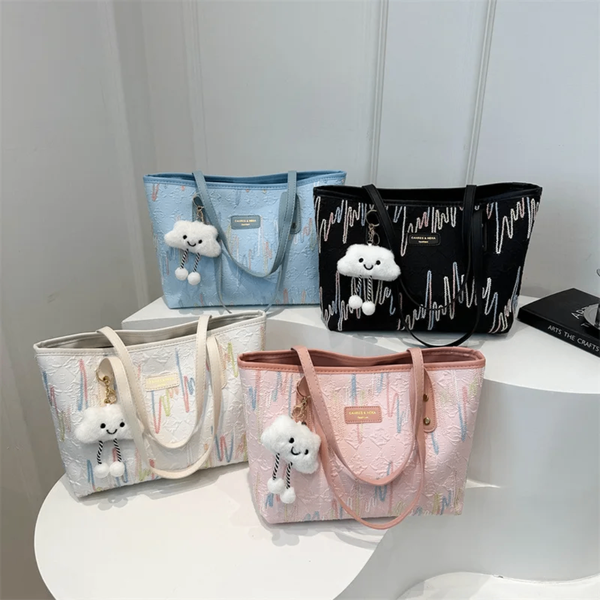 Sac cabas tendance avec mascotte