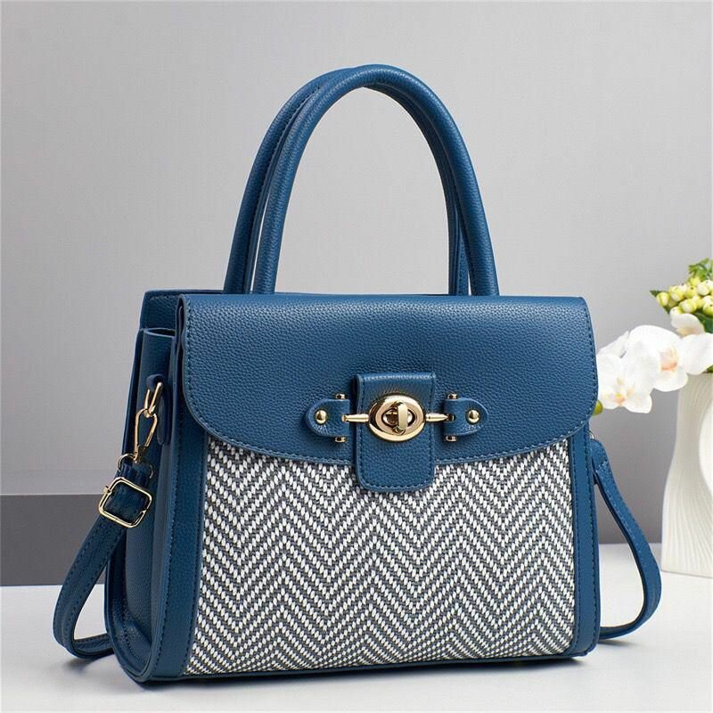 Sac à main chic en tweed