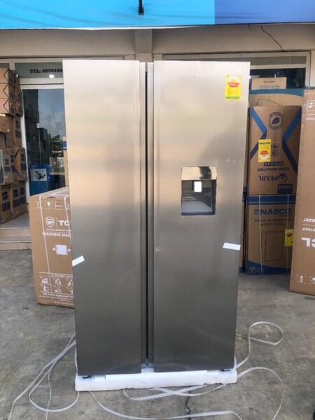 TCL side by side double door fridge