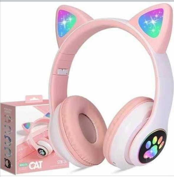 Casque Audio Lumières LED Chat