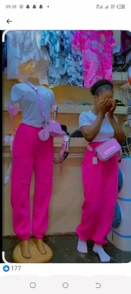 Pantalon rose femme élégant