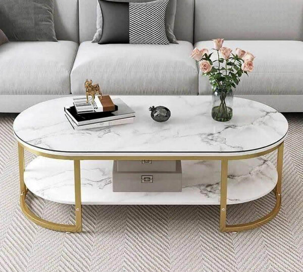 Table basse design moderne en marbre