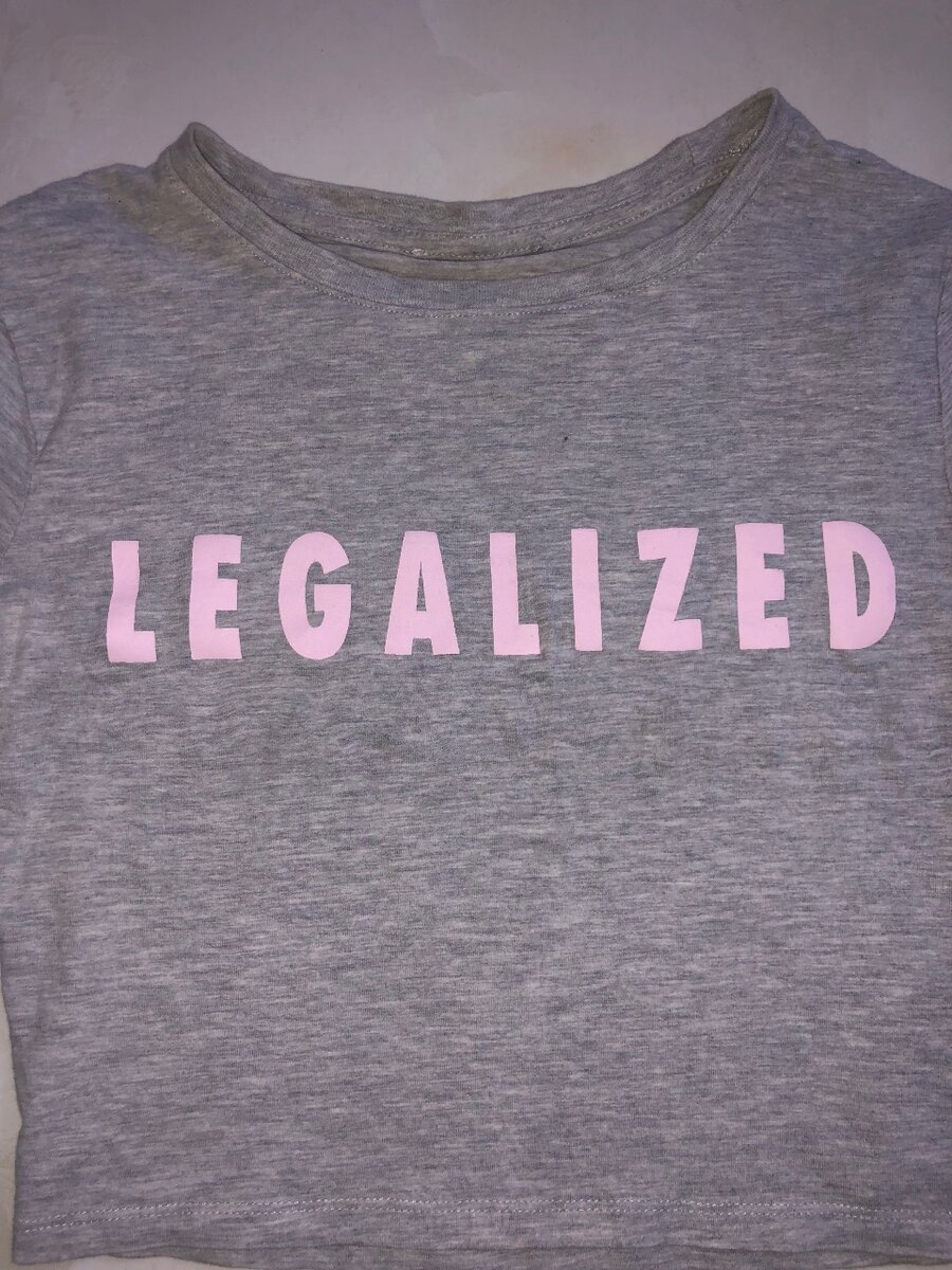 T-shirt gris "Legalized"
