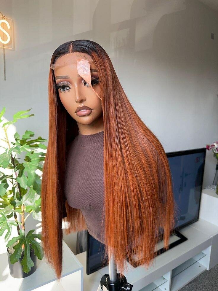 Perruque lace frontal longue