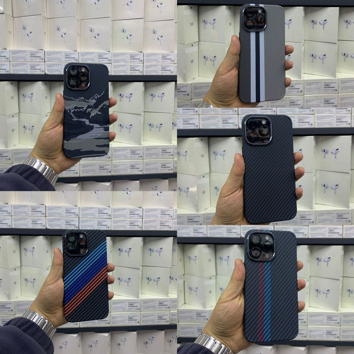 Чехол карбон