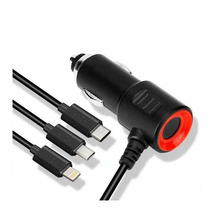 3-in-1 Car Charger Adapter