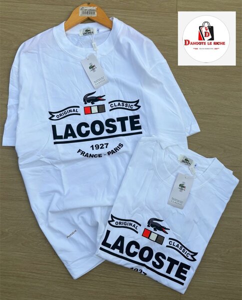 T-shirt Lacoste homme blanc