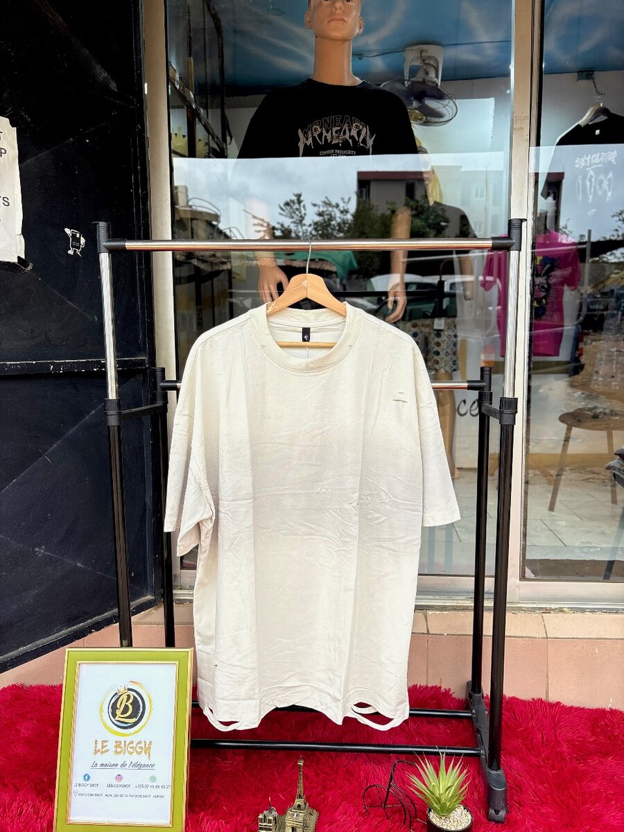 T-shirt blanc unisexe