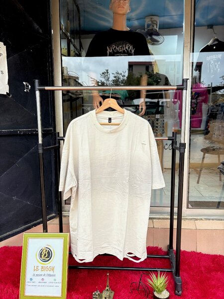 T-shirt blanc unisexe