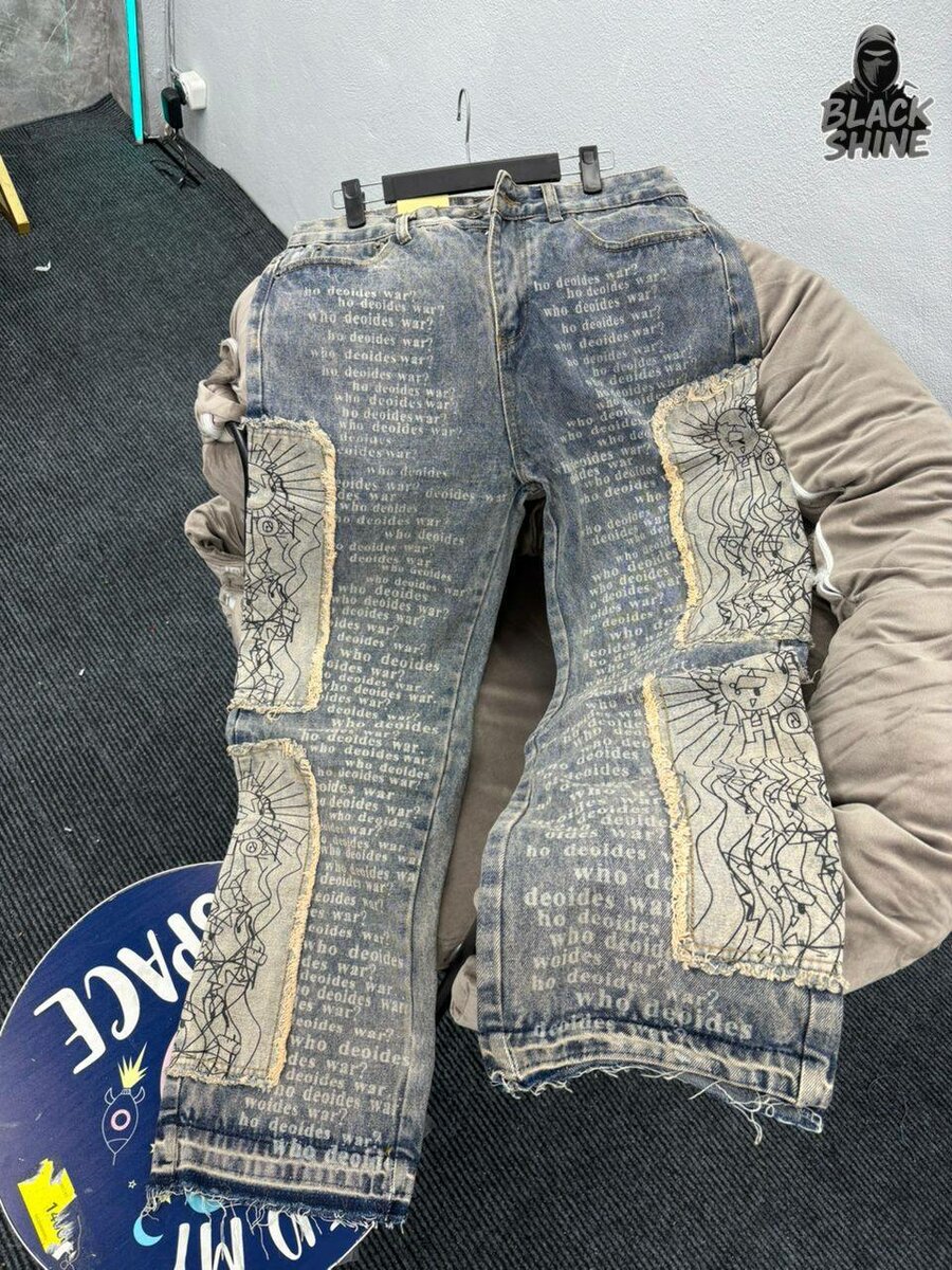 Jeans stylés avec perles