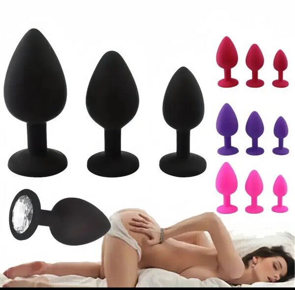 Plug Anal en Silicone Noir