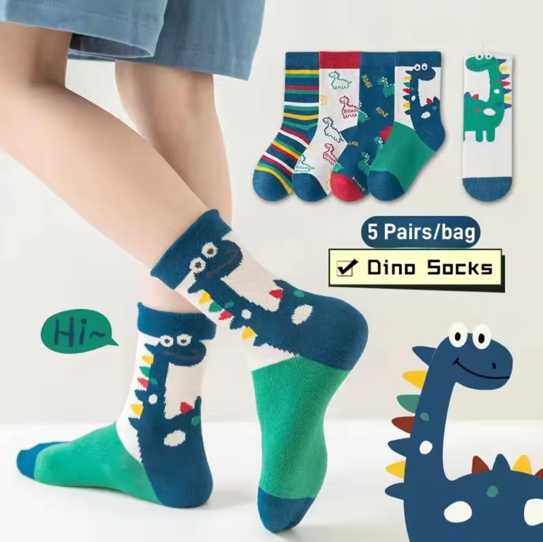 CHAUSSETTE DINO / 5 paires