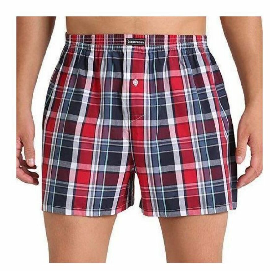 Boxers homme en coton à carreaux