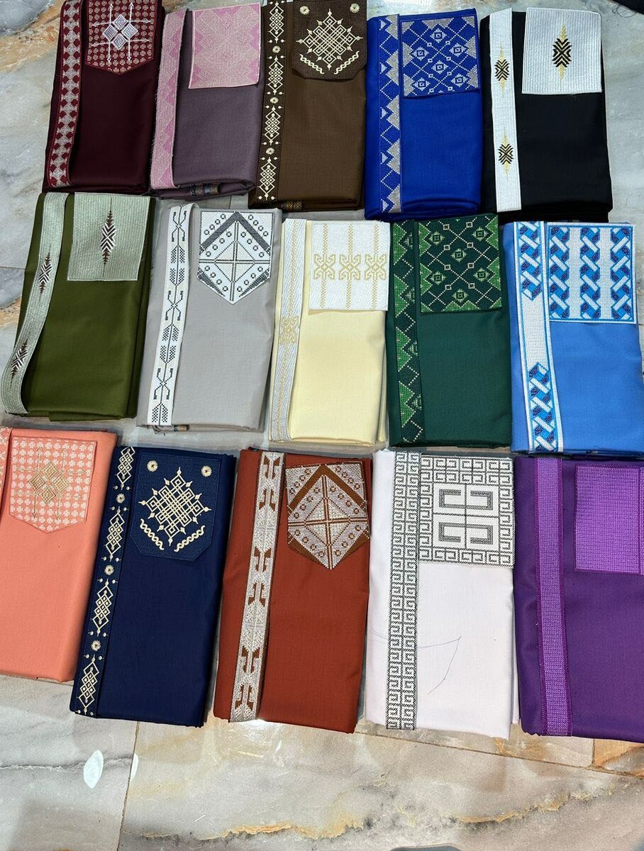 Fabric and embroidery