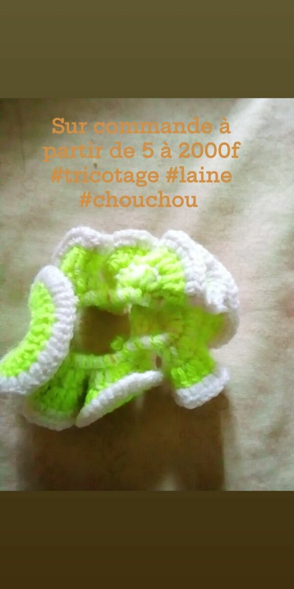 Chouchou en laine fait main