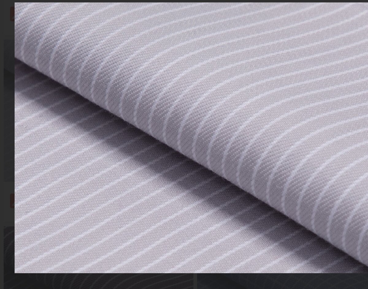 Tissu à rayures en coton doux