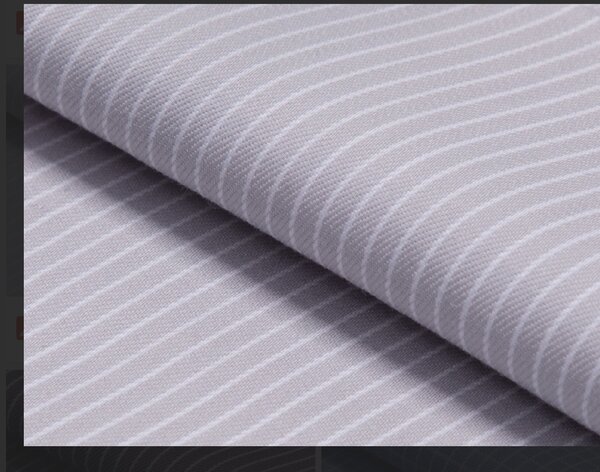 Tissu à rayures en coton doux