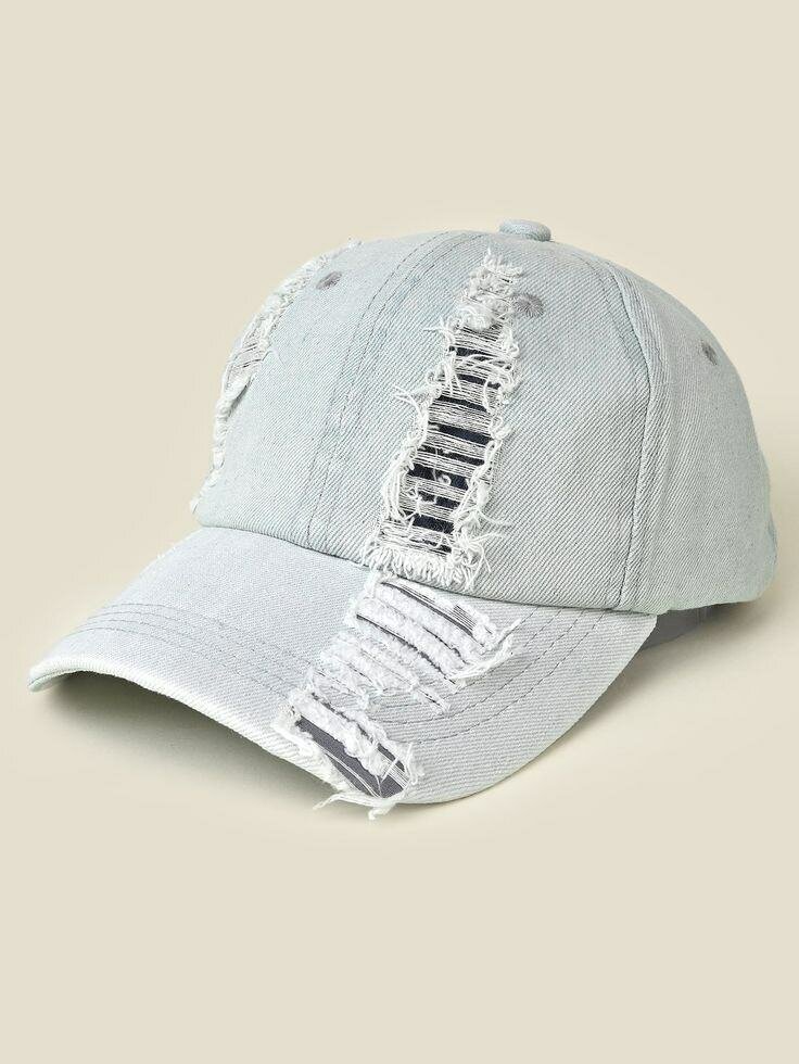 Casquette Baseball Déchirée Mode