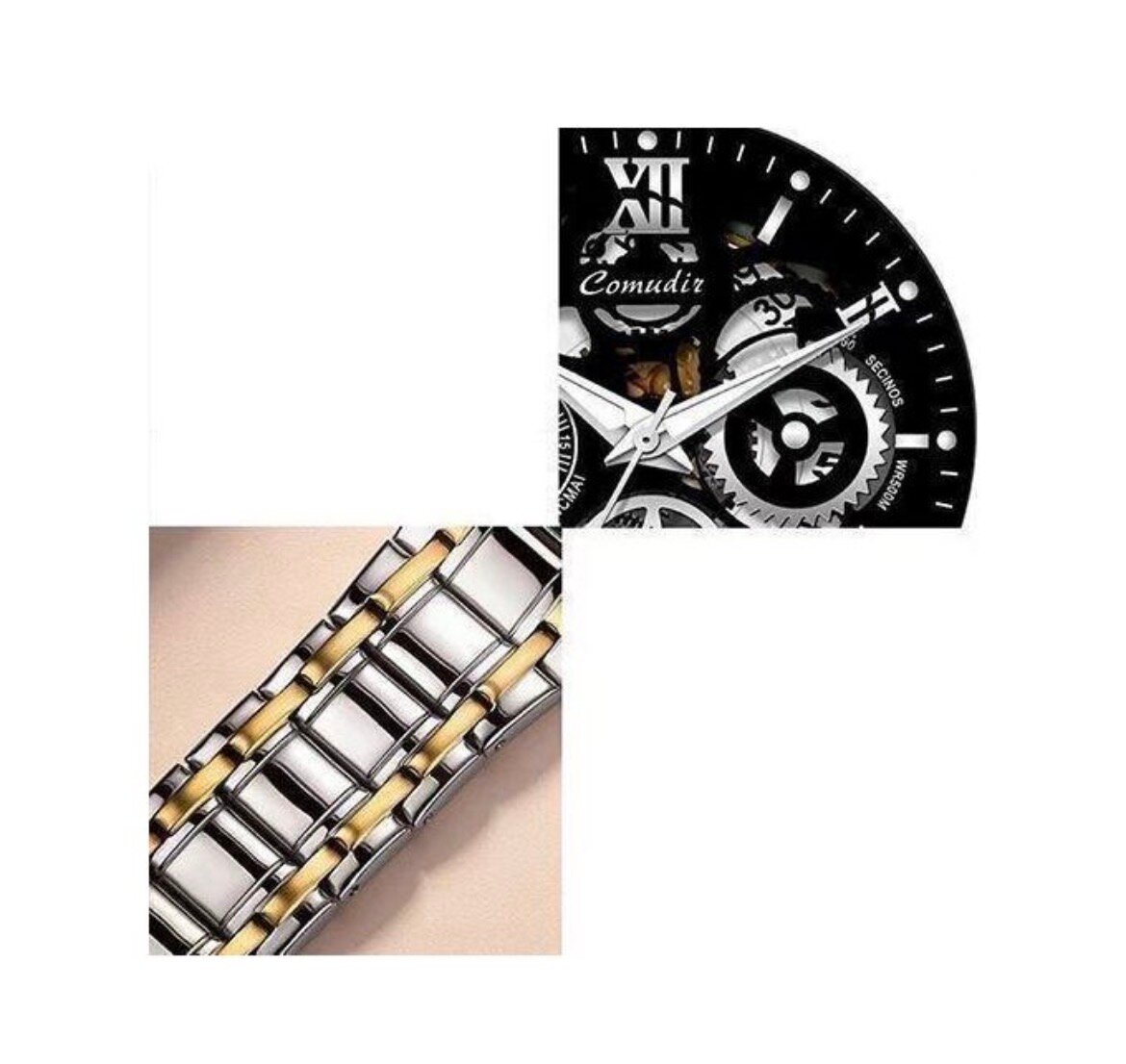 Montre de luxe homme lumineux