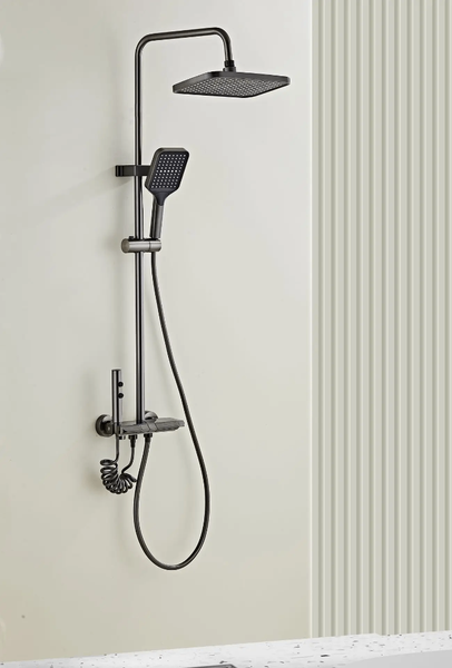Système de Douche Moderne Noir