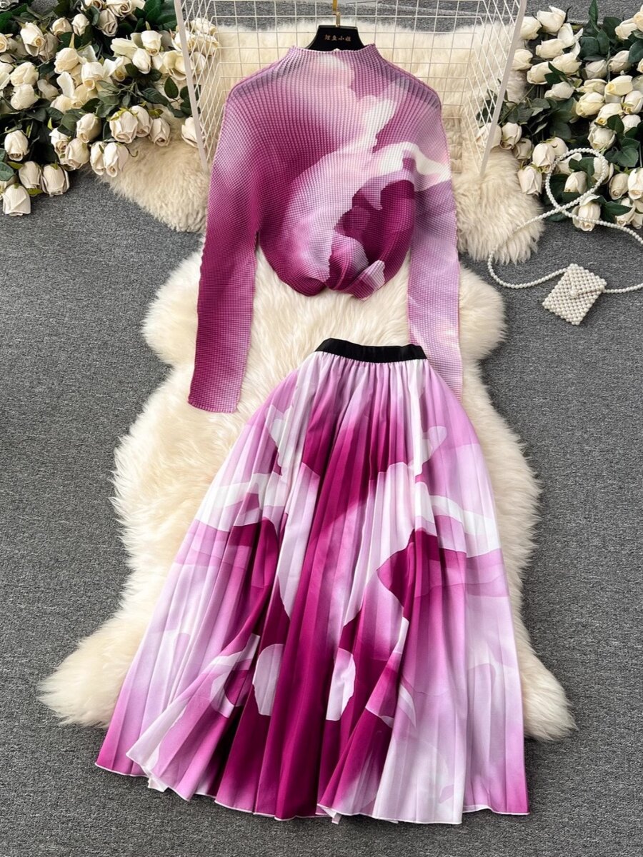 Floral skirt and top