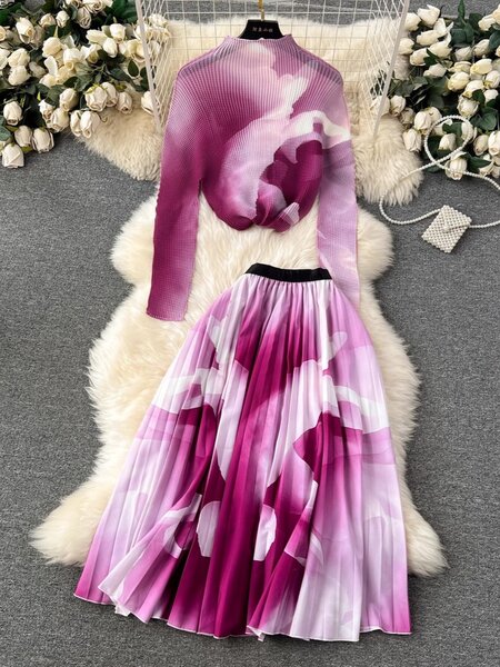 Floral skirt and top