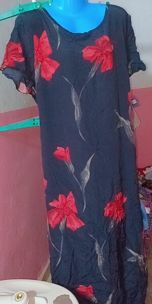 Robe longue à fleurs