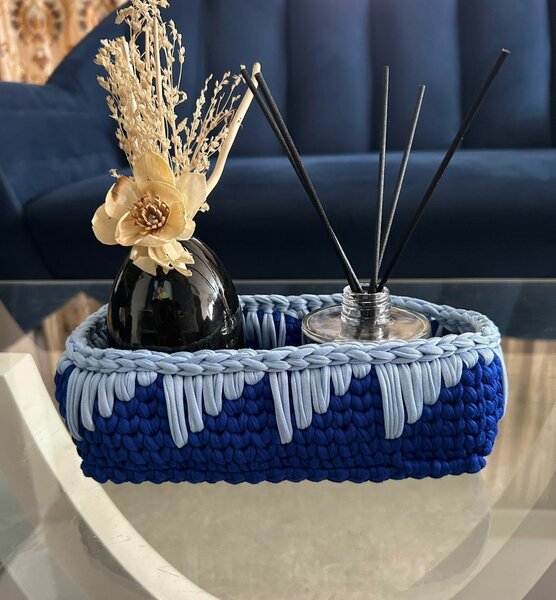 Panier au crochet déco