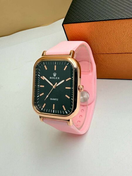 Montre moderne rose quartz