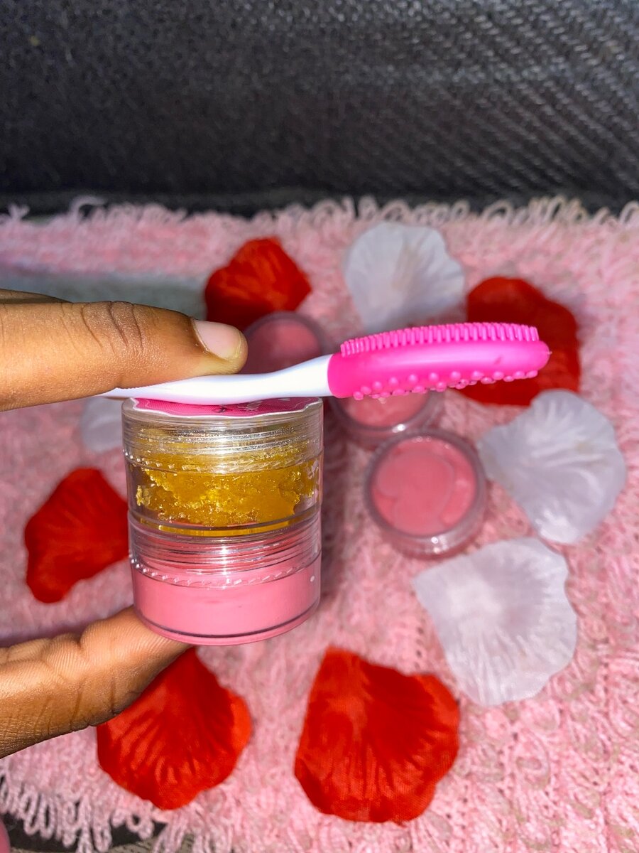 Creme,Gommage pour levre rose