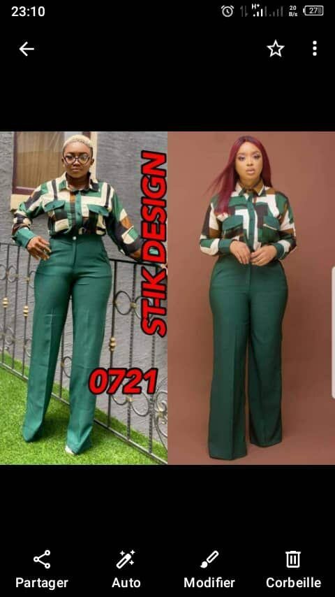 Pantalons larges colorés