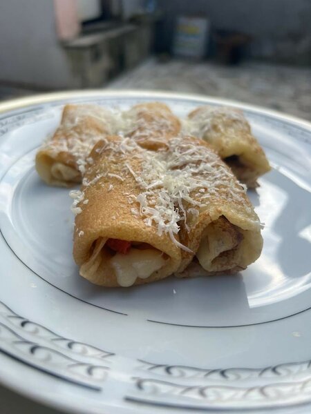 Crêpes fourrées maison