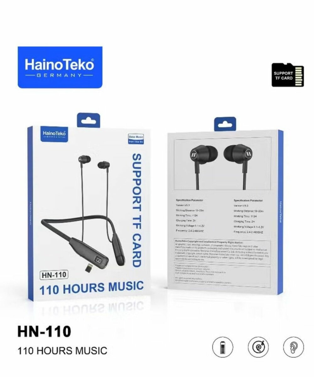 Écouteurs Bluetooth 110h HainoTeko