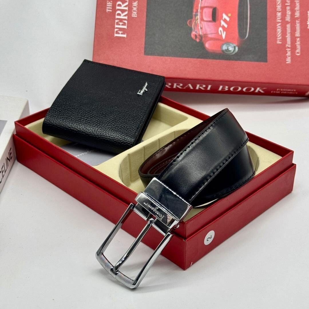 Designer belt with wallet