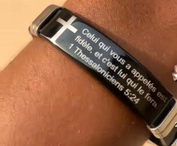 Bracelet à verset biblique