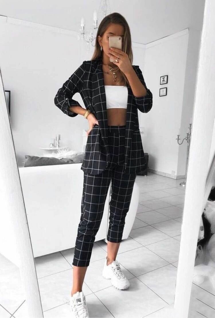 Костюм двойка в стиле кэжуал