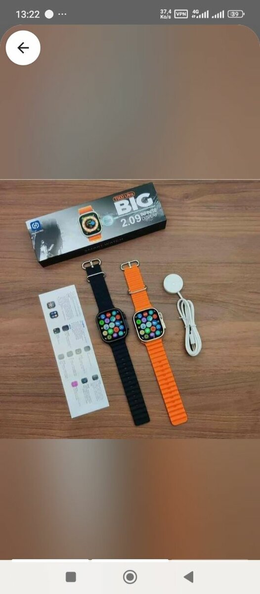 Montre connectée avec WhatsApp,Appel et Message