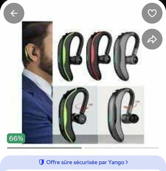 Oreillette Bluetooth sans fil