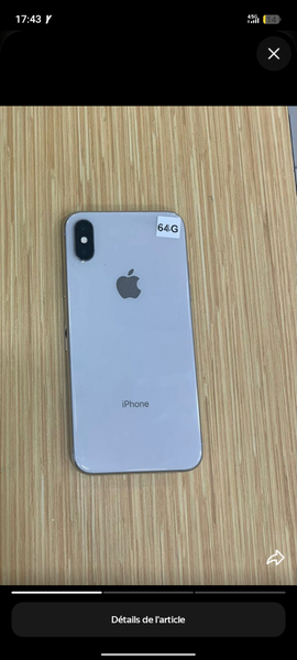iPhone X 64GB Argent