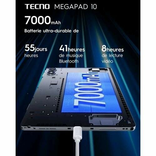 Tecno MEGAPAD 10 - 10,1 POUCES - 128GO ROM - 4GO RAM - 1 SIM