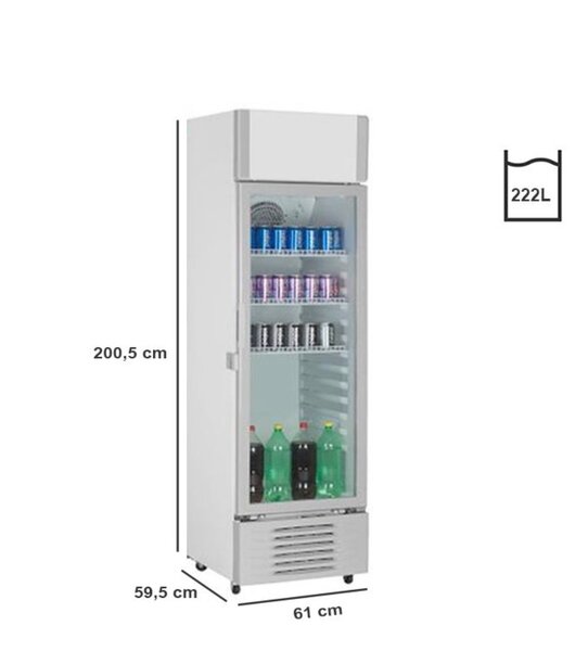 Réfrigérateur compact 222L pour boissons