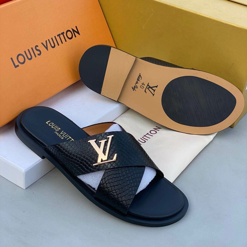 High quality leather slippers