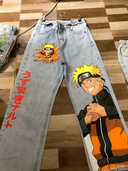 Jeans personnalisés anime