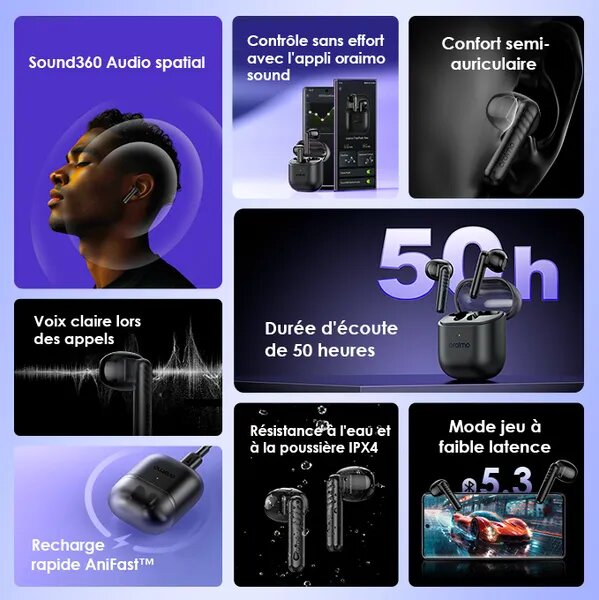 Ecouteur Oraimo FreePods Neo